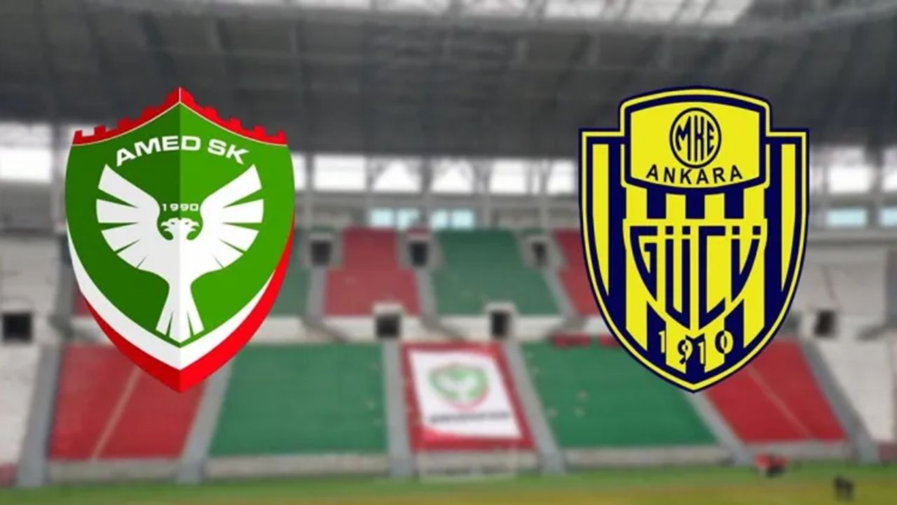 Canlı yayın: Amedspor Ankaragücü maçı şifresiz canlı izle