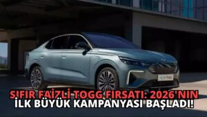 Sıfır Faizli TOGG Fırsatı: 2026’nın İlk Büyük Kampanyası Başladı!