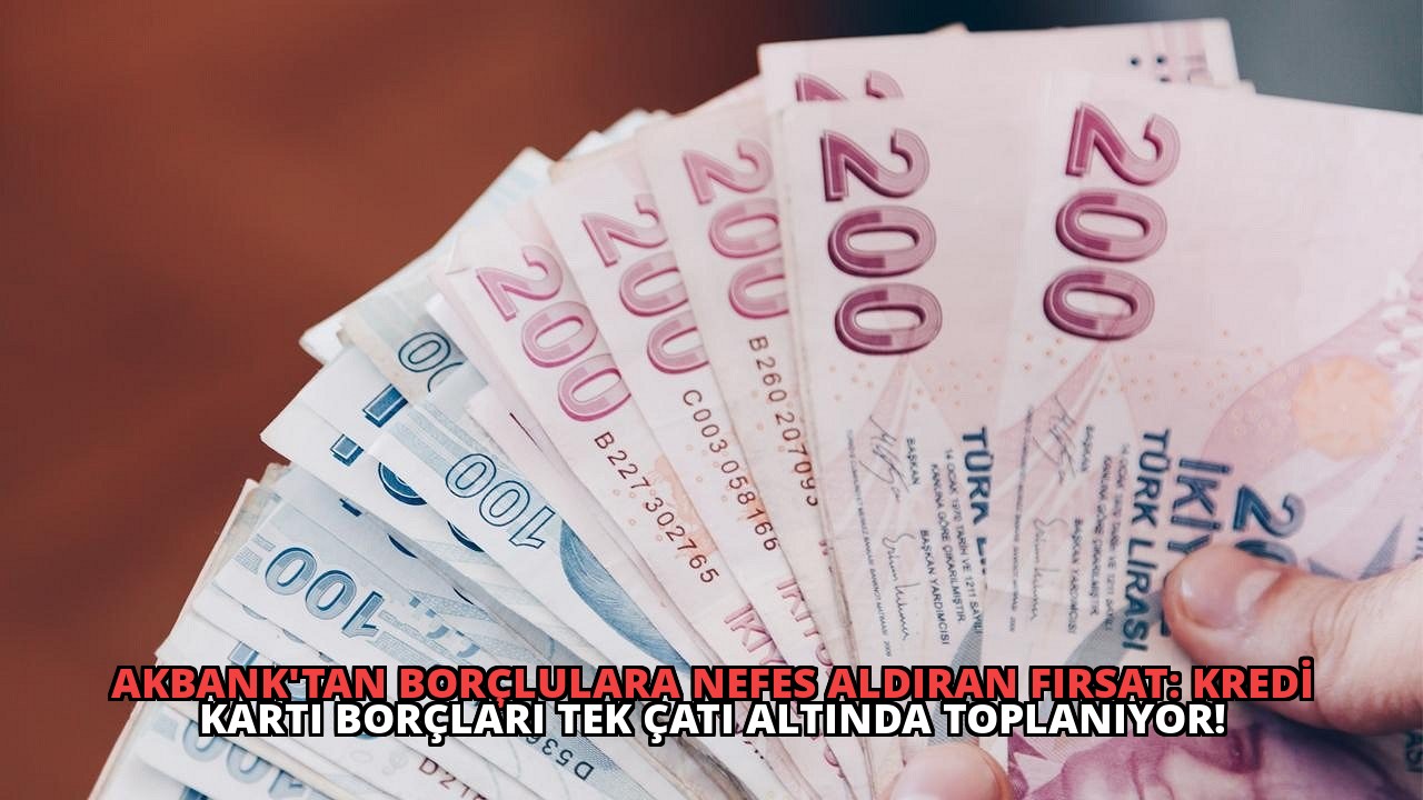 Akbank’tan Borçlulara Nefes Aldıran Fırsat: Kredi Kartı Borçları Tek Çatı Altında Toplanıyor!