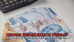 Mevduat Faizleri Şubat’ta Yükseldi: 500 Bin TL’ye Aylık 16 Bin TL Getiri!