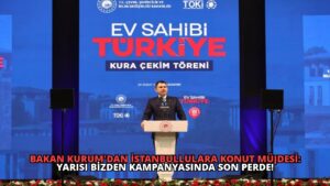 Bakan Kurum’dan İstanbullulara Konut Müjdesi: Yarısı Bizden Kampanyasında Son Perde!