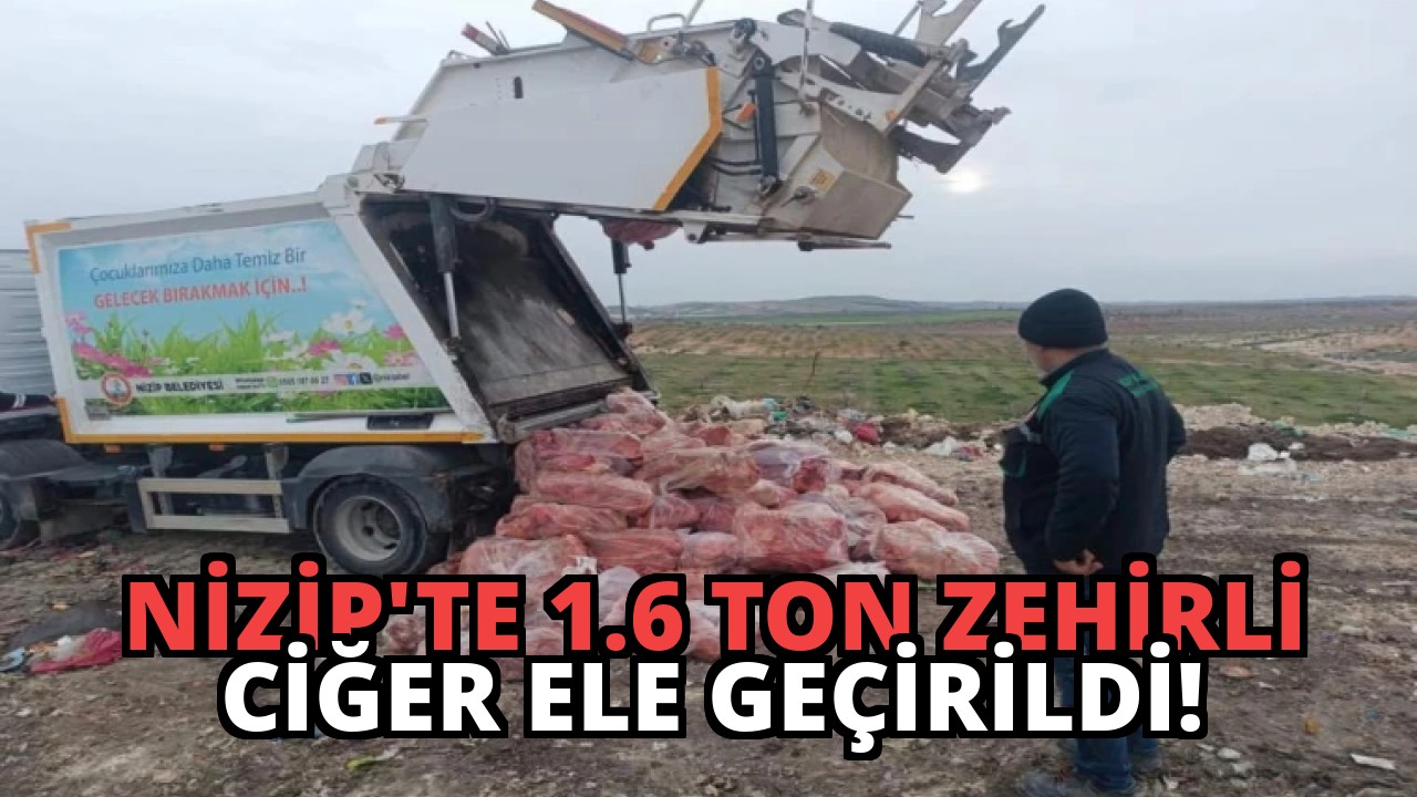 Nizip’te 1.6 Ton Zehirli Ciğer Ele Geçirildi!