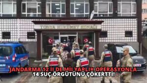 Jandarma 12 İlde Milyarlık Operasyonla 14 Suç Örgütünü Çökertti!