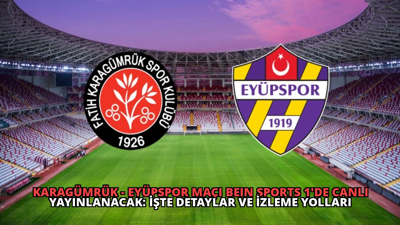 Karagümrük – Eyüpspor Maçı beIN Sports 1’de Canlı Yayınlanacak: İşte Detaylar ve İzleme Yolları
