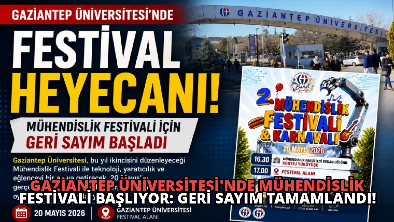Gaziantep Üniversitesi’nde Mühendislik Festivali Başlıyor: Geri Sayım Tamamlandı!