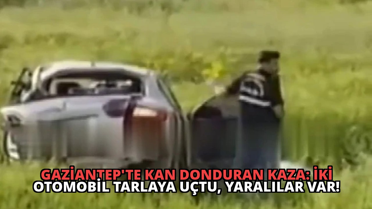 Gaziantep’te Kan Donduran Kaza: İki Otomobil Tarlaya Uçtu, Yaralılar Var!