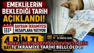 Emeklilerin Bayram Sevinci: 4 Bin TL İkramiye Tarihi Belli Oldu!